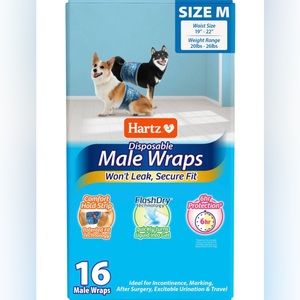 Hartz Disposable Male Dog Wraps size medium